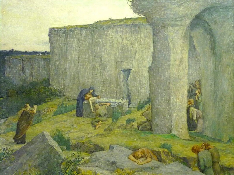 1850-Henry Daras - La pietra dell'unzione, 1923 - Museo di Angoulême, Charente